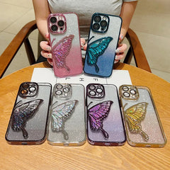 Quicksand Butterfly Glitter Phone Case