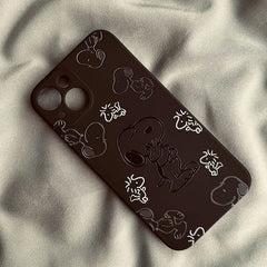 Snoopy Puppy Cartoon Phone Case for iPhone