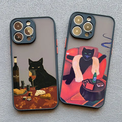 Funny Cat Daily Life Phone Cas