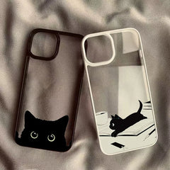Black Cat Clear Case for iPhone