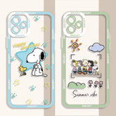 Snoopy Y2K Clear TPU Phone Case for iPhone