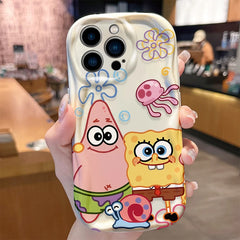 SpongeBob Soft Silicone Phone Case for iPhone