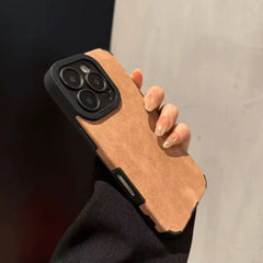Matte Leather Silicone Phone Case