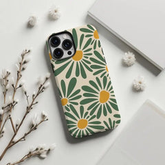 Retro Daisy Floral Phone Case for iPhone