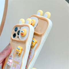 3D SpongeBob & Patrick Push-Pull Camera Case with Strap