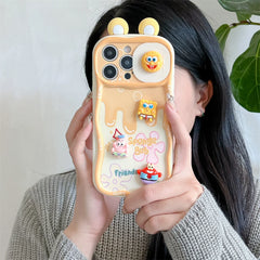 3D SpongeBob & Patrick Push-Pull Camera Case with Strap