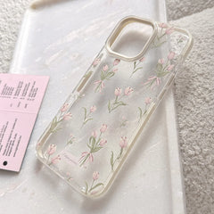 Pink Tulips Floral Phone Case