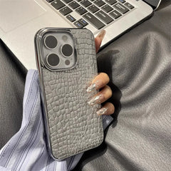Glossy Crocodile Pattern Case For iPhone