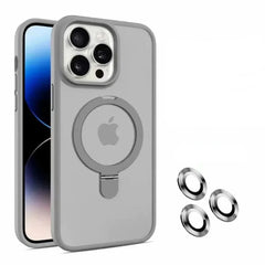 Matte Magnetic Case with Ring for iPhone