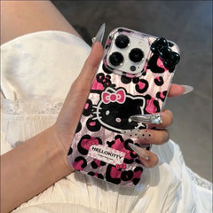 Pink Leopard Hello Kitty Case for iPhone