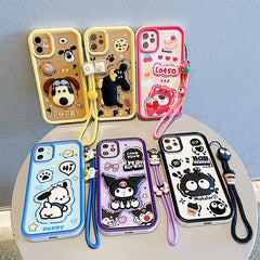 3D Kuromi Case with Strap for iPhone