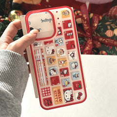 3D Kuromi Hello Kitty Keyboard Case for iPhone