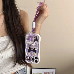 3D Kuromi & Friends Case with Strap for iPhone