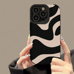 Zebra Stripe Shockproof Silicone Phone Case