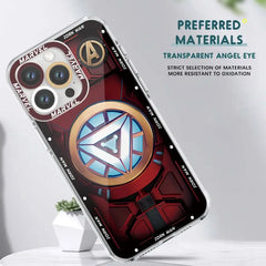 Marvel Iron Man & Spider-Man Logo Phone Case for iPhone