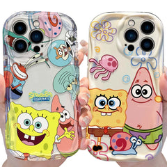 SpongeBob Soft Silicone Phone Case for iPhone