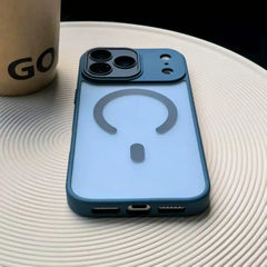 Matte Translucent Magnetic Lens Protect Phone Case