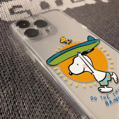Snoopy Surf Riding Phone Case for iPhone