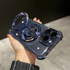Transparent Magnetic Ring Stand Case