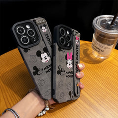 Luxury Leather Wrist Strap iPhone Case