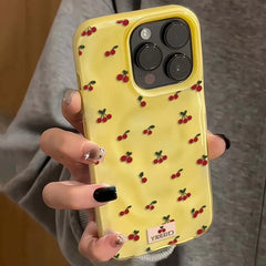 Cherry Fold Texture iPhone Case