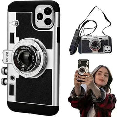 Emily In Paris 3D Retro Camera Leather Phone Case