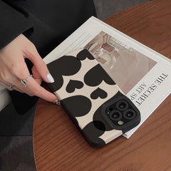 Black Heart Silicone iPhone Case