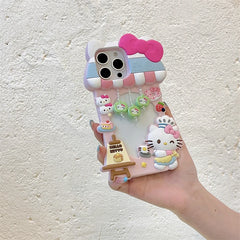 3D Hello Kitty Dessert Case with Strap for iPhone