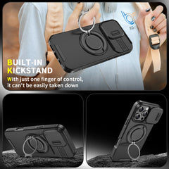 Rugged iPhone Case with Ring Stand & Camera Cover | MagSafe Compatible