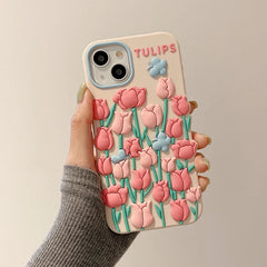 Tulip Butterfly Silicone Phone Case