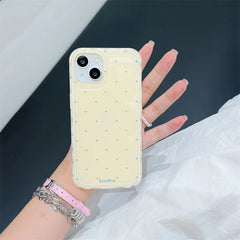Korean Cute Polka Dot Macaron Color Phone Case