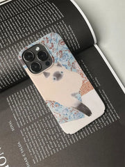 Vintage Siamese Cat Artistic Phone Case for iPhone