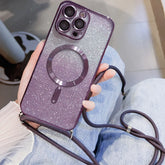 Crossbody Lanyard Magnetic Full Lens Protect Case for iPhone