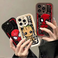 Marvel Groot & Deadpool iPhone Case