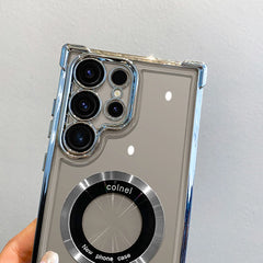 Magnetic Clear Plating Case for Samsung