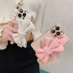 Leather Bow Stand iPhone Case