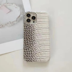 Gradient Crocodile Pattern Leather Phone Case
