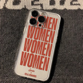 Women in English Clear Case for iPhone