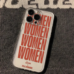 Women in English Clear Case for iPhone