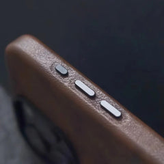Retro Crazy Horse Leather MagSafe Phone Case for iPhone