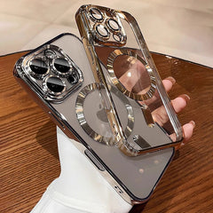 Desert Gold Clear Magnetic Case for iPhone
