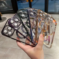Magnetic Plating Frame Case for iPhone