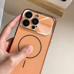 Plating Magnetic Crystal Lens Phone Case