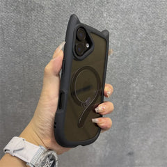 Cat Ear Magnetic Case with Strap for iPhone