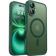 Magnetic Matte Armor Shockproof Case for iPhone with MagSafe