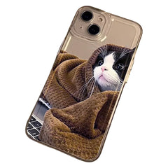 Cute Puppy & Kitty Couple Phone Case for iPhone