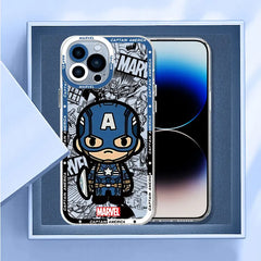 Marvel Spider-Man & Venom Clear Phone Case for iPhone