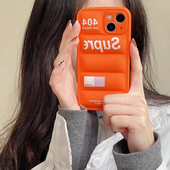 Down Jacket Style Puffer Phone Case