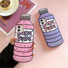 3D Cartoon Water Bottle Case for iPhone