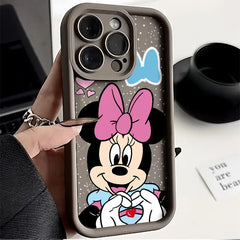 Mickey & Minnie Finger Heart iPhone Case